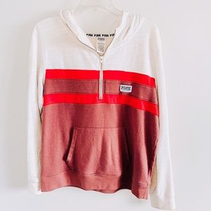 PINK quarter zip hoodie